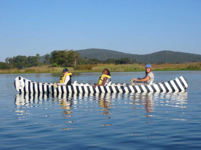 Debbie canoeing