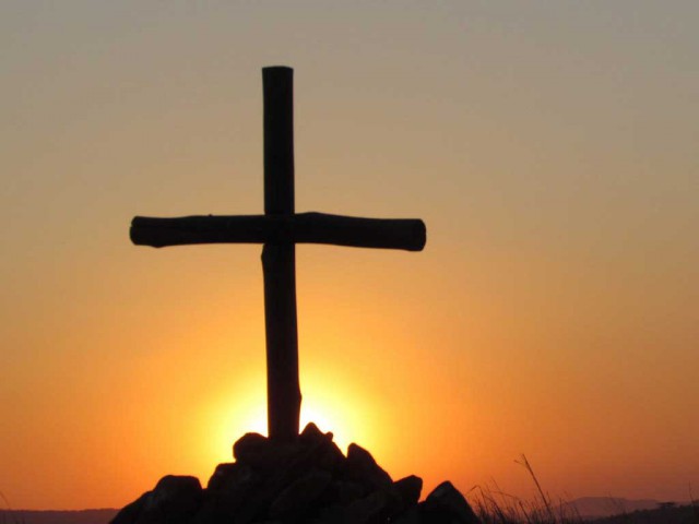 Cross on Sunset Hill – symbolizes our source of faith